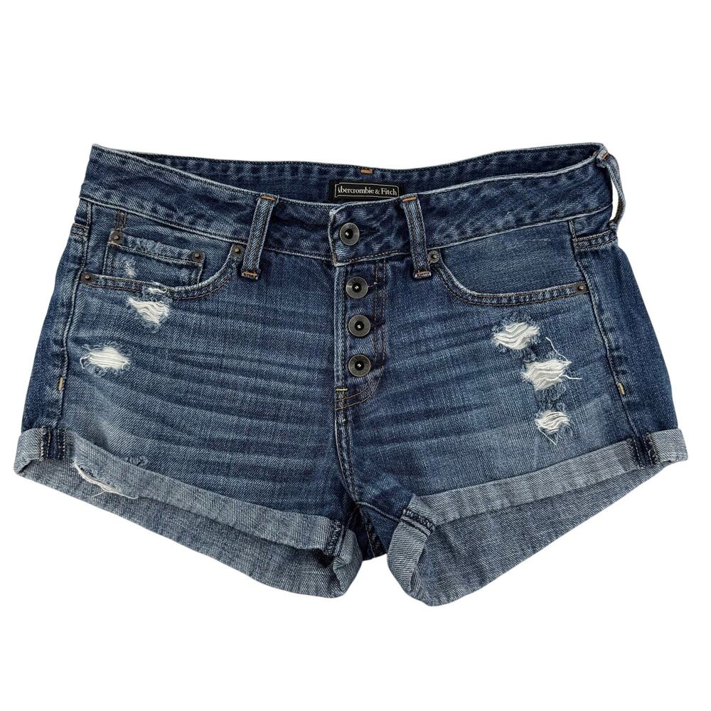 Abercrombie Button Fly Denim Shorts 26